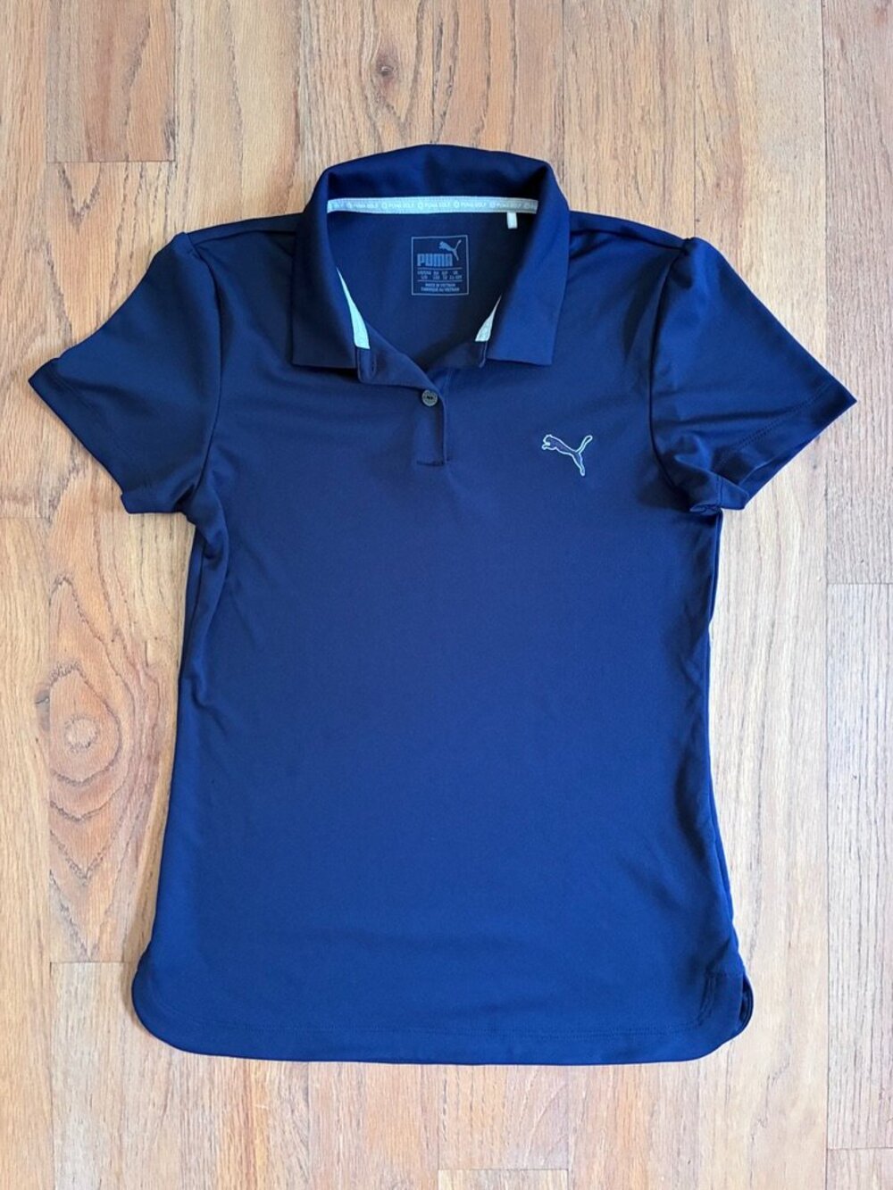 PUMA Golf Youth Navy dryCELL Performance Polo Large